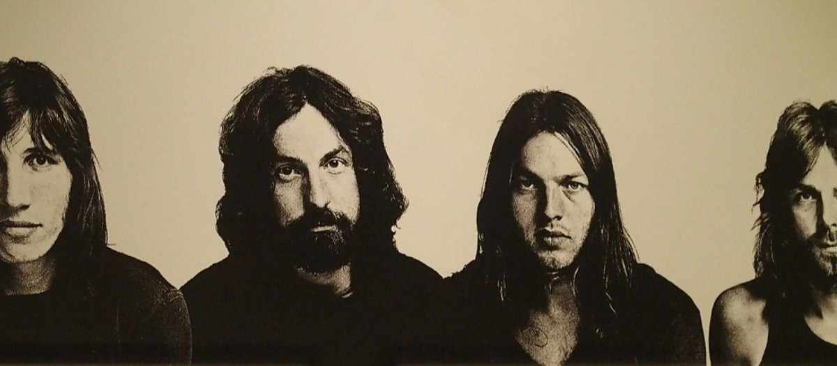 Roger Waters, Nick Mason, David Gilmour y Richard Wright, miembros originales de Pink Floyd