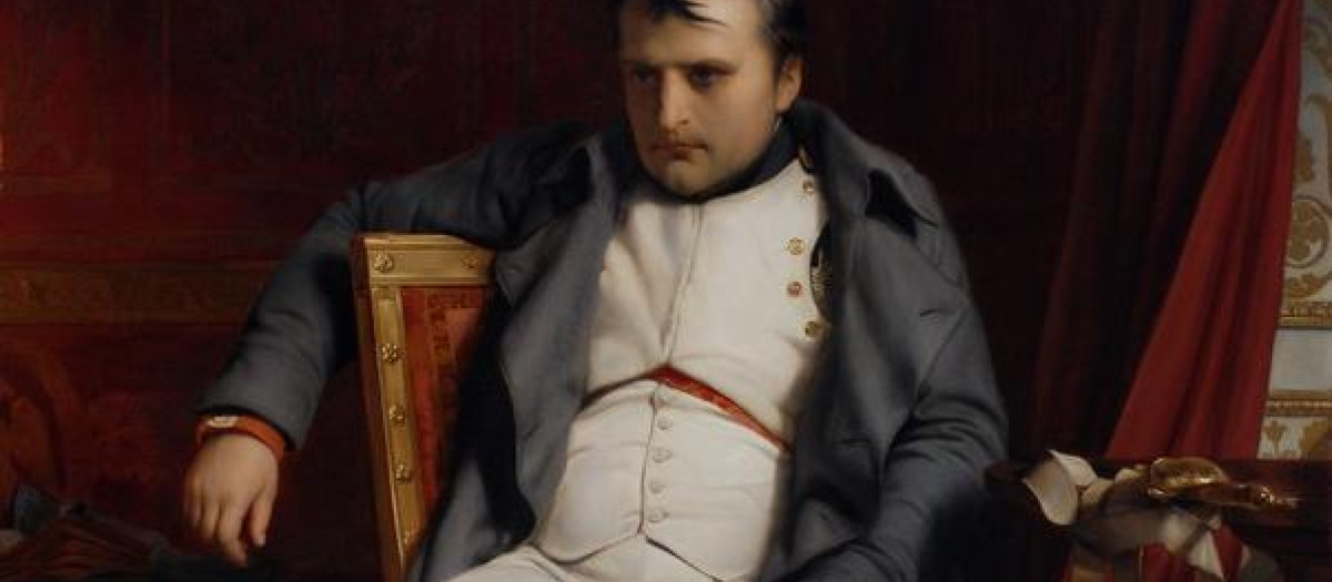 Abdicación de Napoleón en Fontainebleau, por Paul Delaroche (1845)