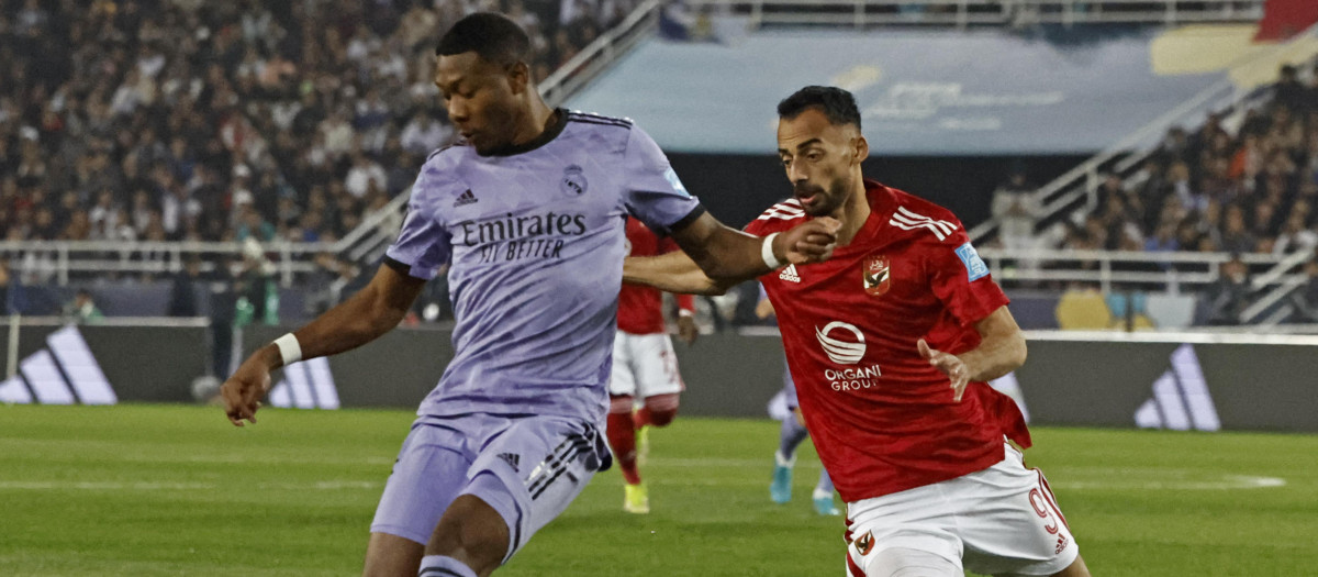 Alaba, en el partido del Real Madrid ante el Al Ahly en el Mundial de Clubes