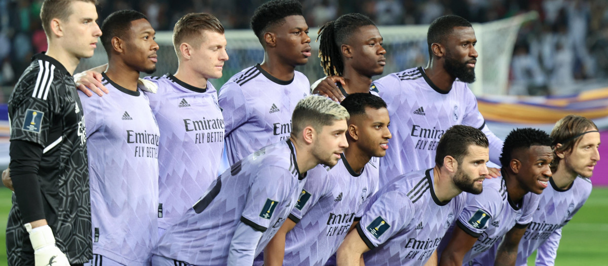 La alineación del Real Madrid en este partido del Mundial de Clubes