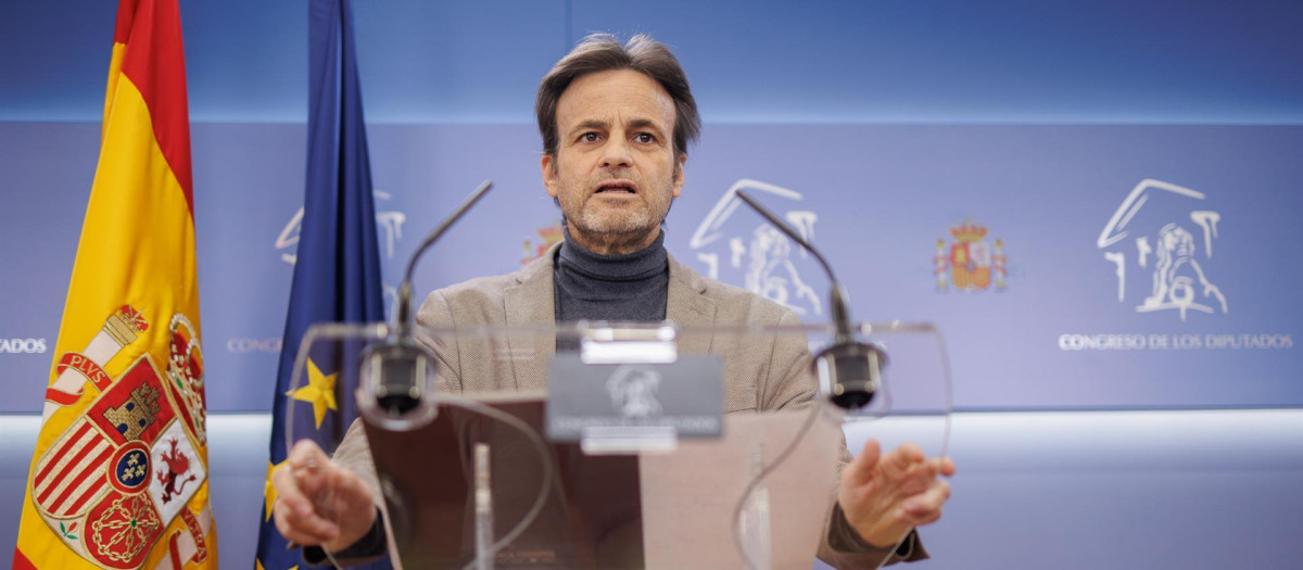 El presidente del grupo parlamentario de Unidas Podemos en el Congreso, Jaume Asens