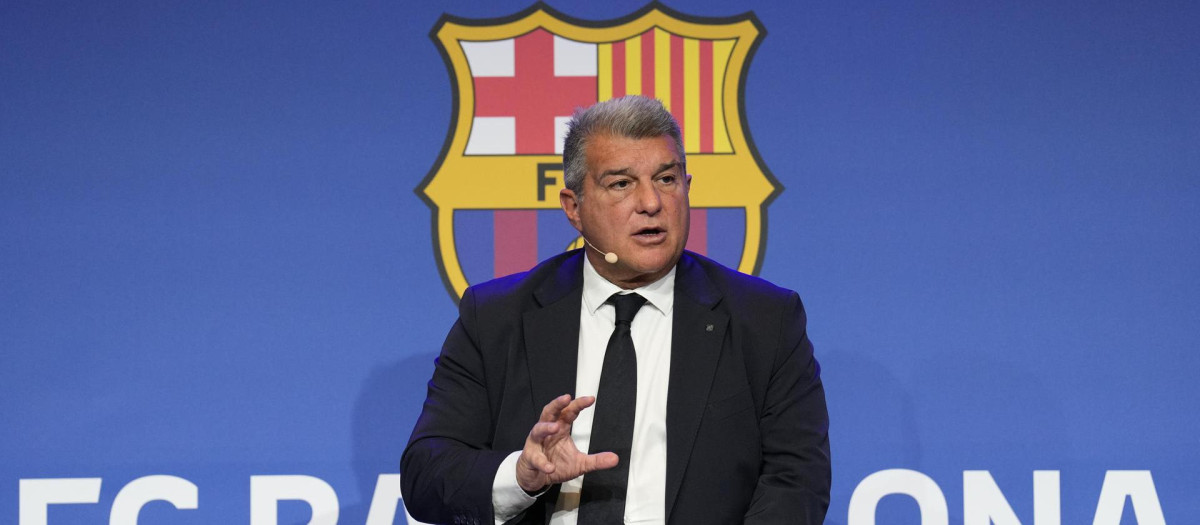 Joan Laporta, presidente del FC Barcelona