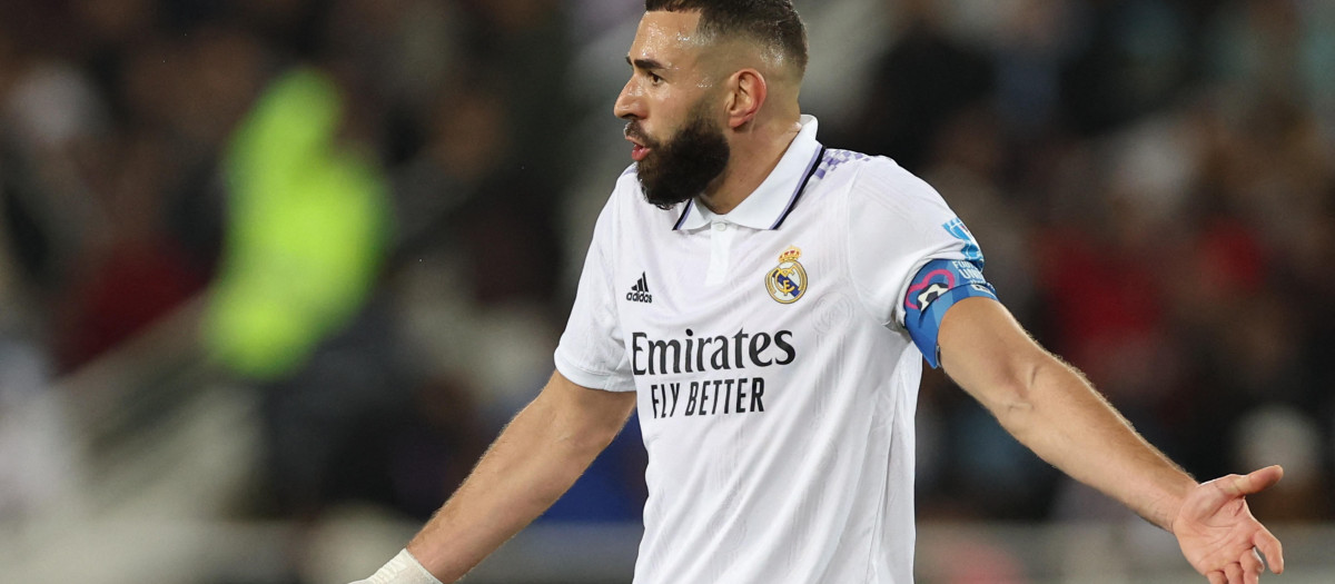 Benzema, capitán del Real Madrid.