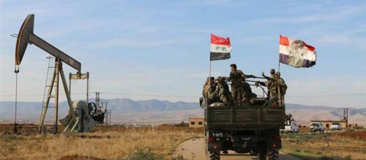 Campo de petróleo en el sur de Siria donde se produjo el atentado