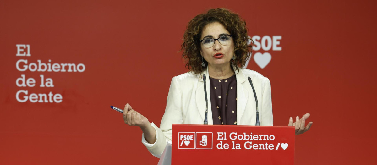 La ministra de Hacienda y vicesecretaria general del PSOE, María Jesús Montero