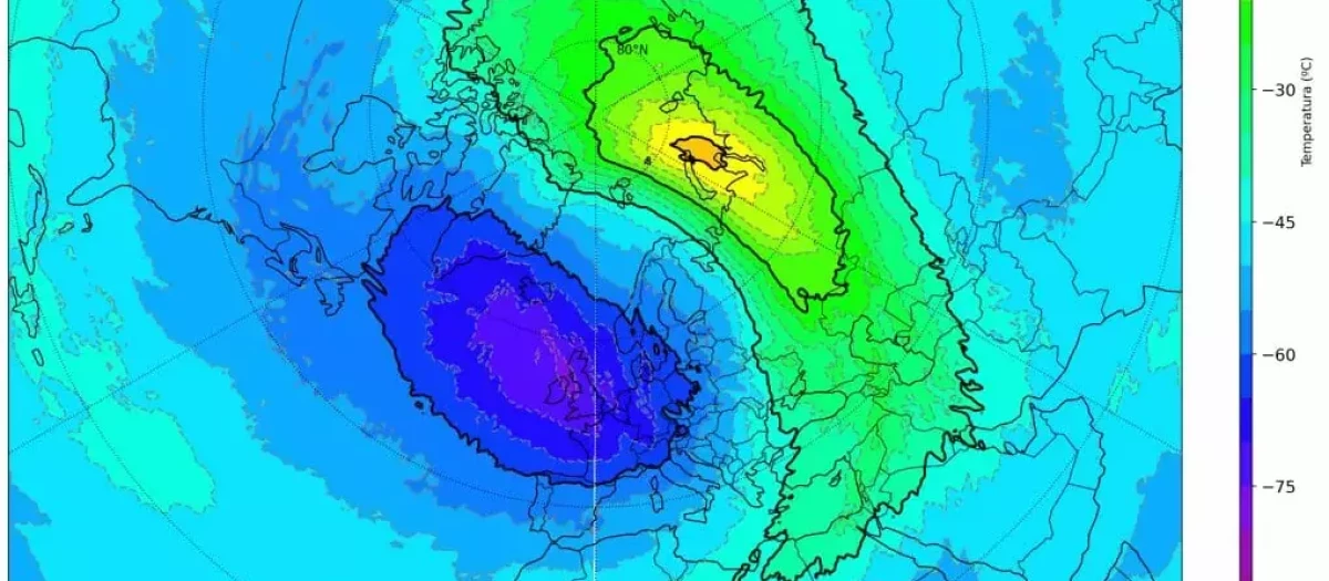 Mapa para el martes 14 de febrero