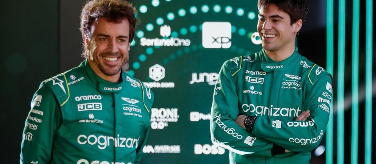 Fernando Alonso y Lance Stroll, pilotos de Aston Martin para 2023