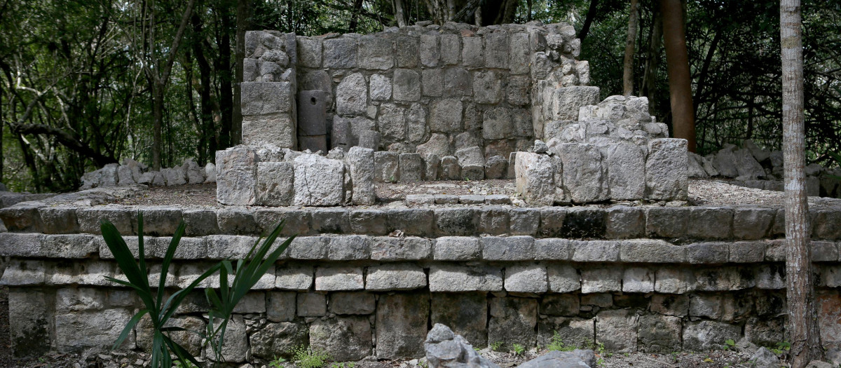 Fotografía de la zona de Chichen Viejo, en la zona arqueológica de Chichen Itza