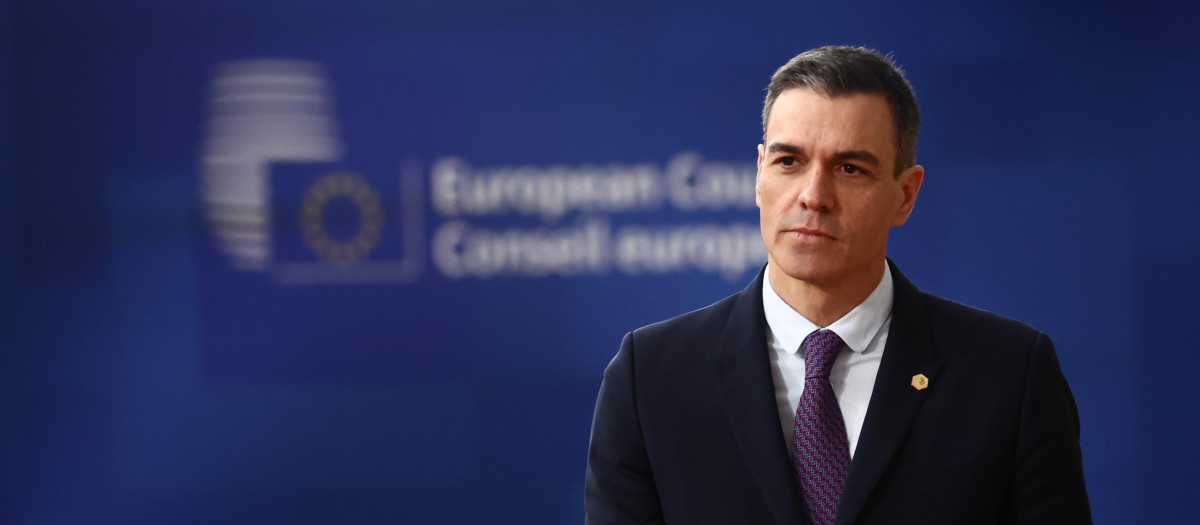 Pedro Sánchez, en una reunión del Consejo Europeo la semana pasada