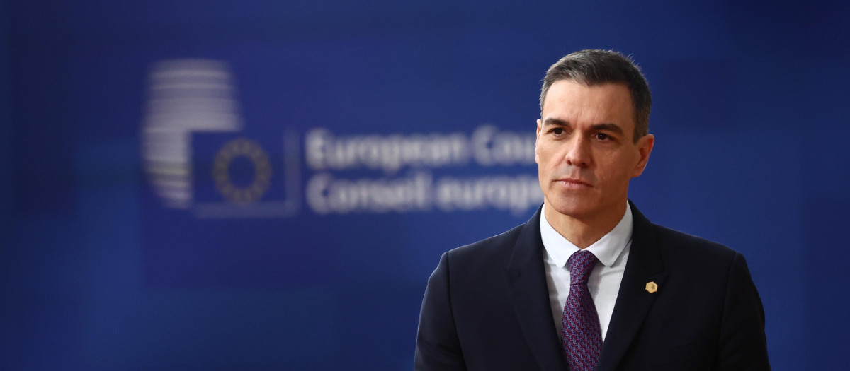 Pedro Sánchez, en una reunión del Consejo Europeo la semana pasada