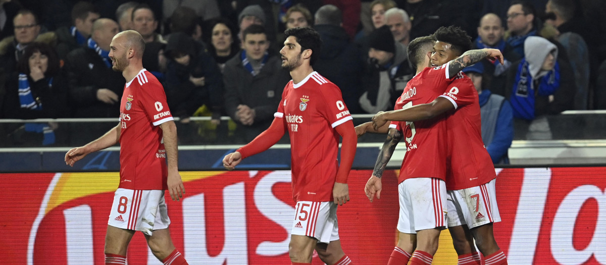 El Benfica portugués ha ganado por 0-2 al Brujas belga
