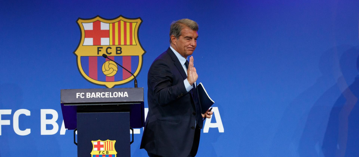 Joan Laporta, en su segunda etapa como presidente; en la primera también se hacían pagos a Enríquez Negreira