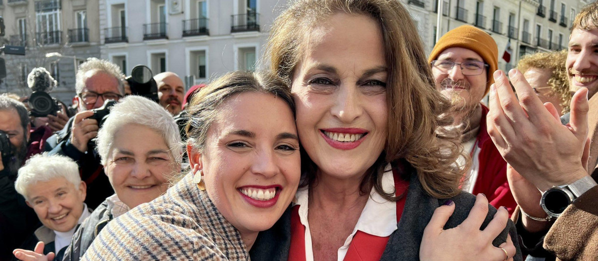 Carla Antonelli e Irene Montero