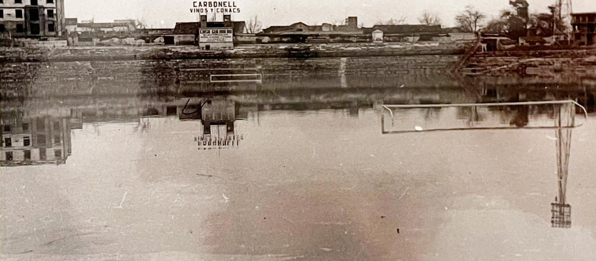 El estadio El Arcángel, inundado