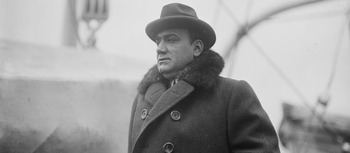 El tenor italiano Enrico Caruso