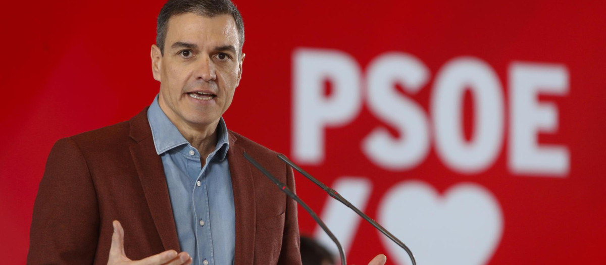 Pedro Sánchez ha participado en un mitin en Zaragoza