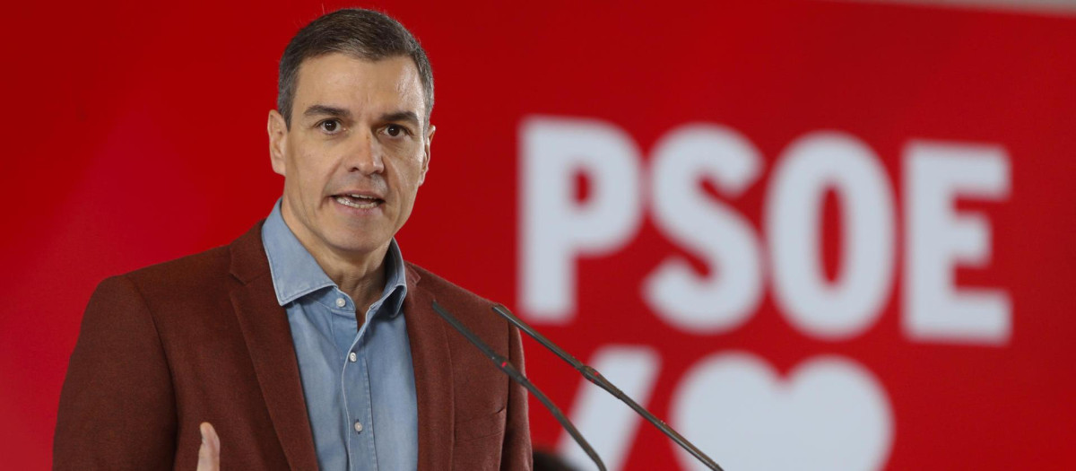 Pedro Sánchez ha participado en un mitin en Zaragoza