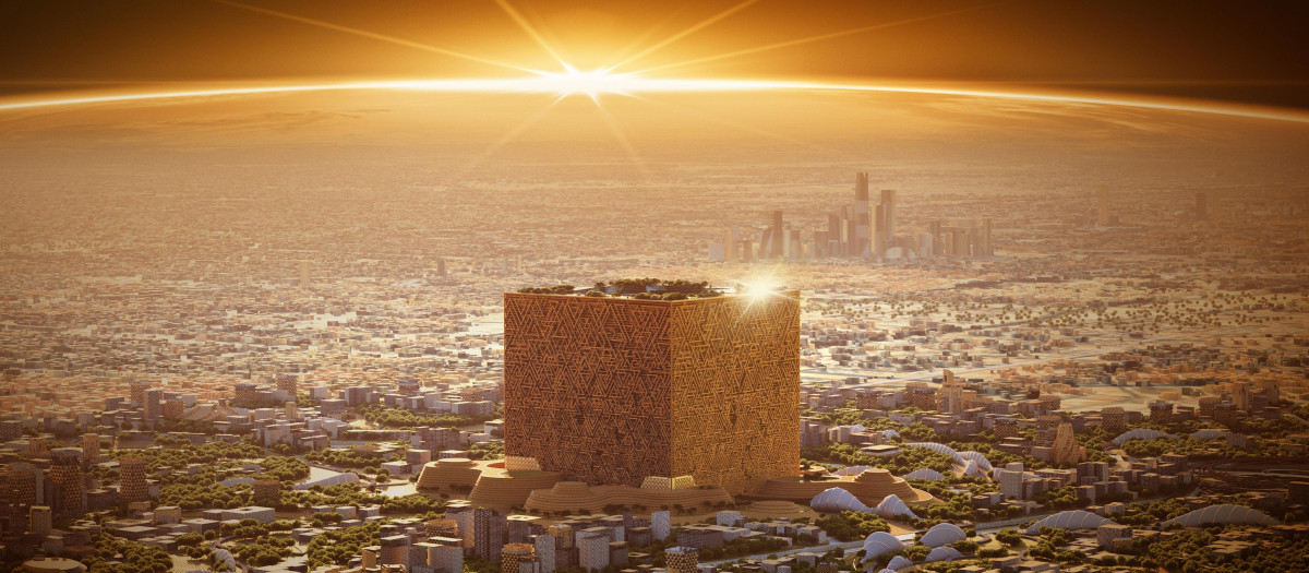 Imagen promocional de New Murabba, el futurista proyecto inmobiliario de Arabia Saudí en Riad