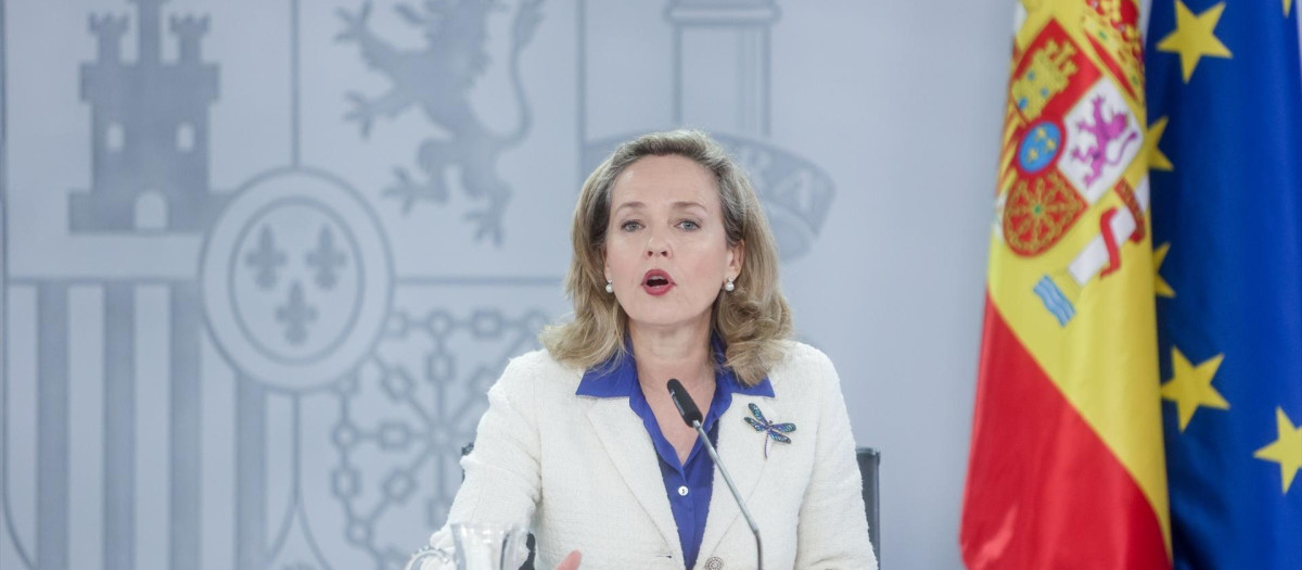 La ministra de Asuntos Económicos, Nadia Calviño.