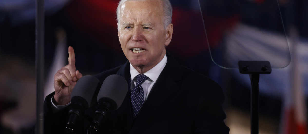 El presidente estadounidense, Joe Biden, en Polonia