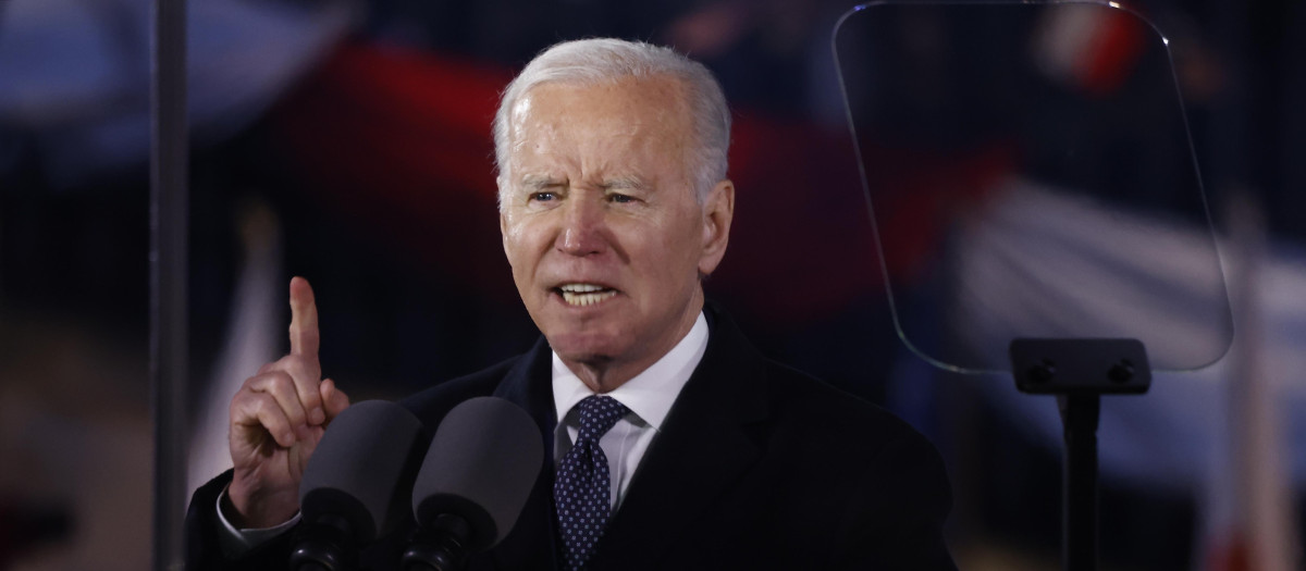 El presidente estadounidense, Joe Biden, en Polonia
