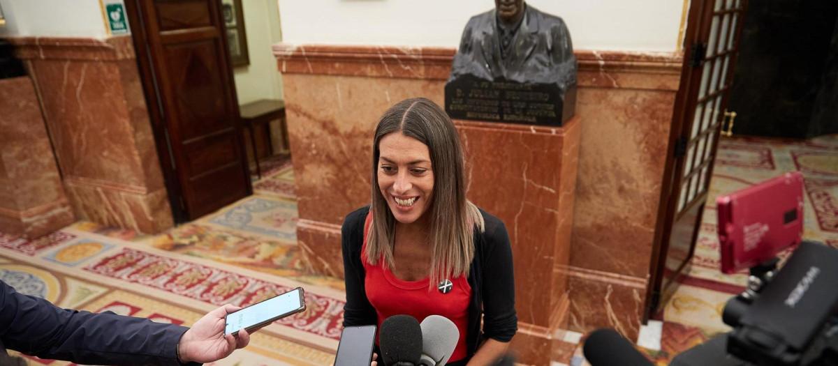 Miriam Nogueras, en una imagen de archivo dentro del Congreso de los Diputados