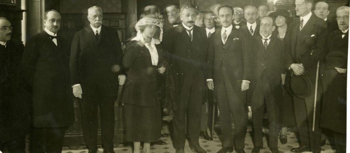 Recepción de honor a Albert Einstein en el Ayuntamiento de Barcelona, el 27 de febrero de 1923