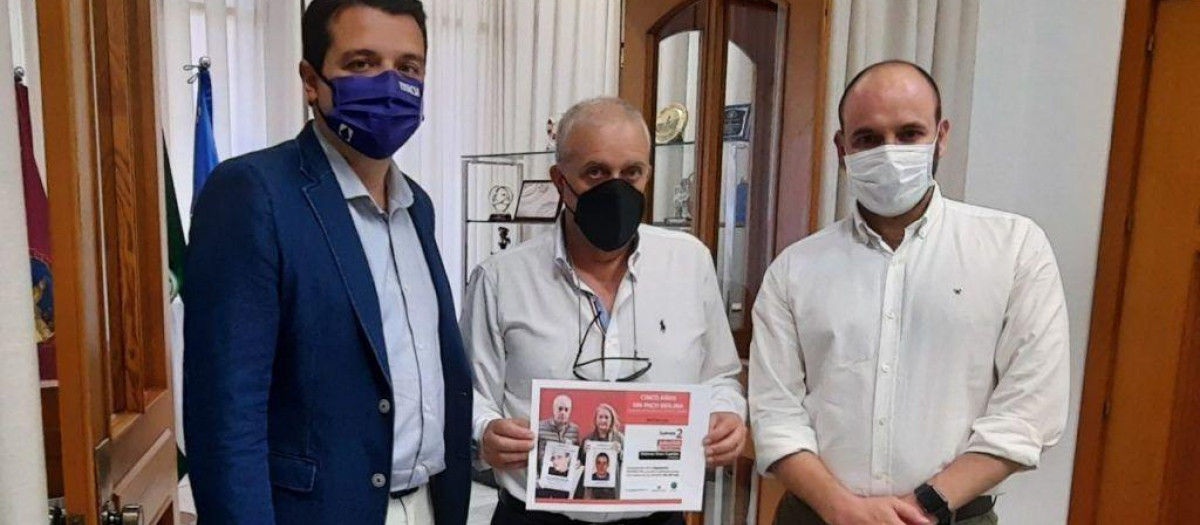 José María Bellido, Isidro Molina y Bernardo Jordano, en una imagen de archivo