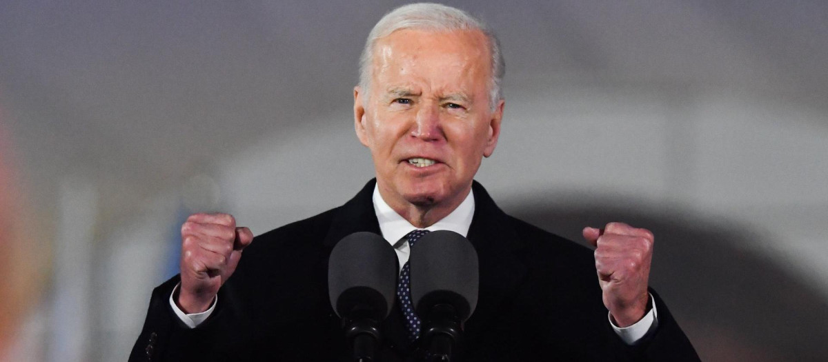 El presidente de Estados Unidos, Joe Biden, en Varsovia, Polonia