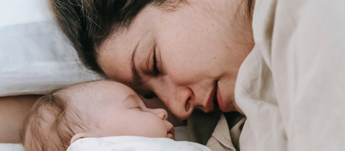 Una madre con su bebé