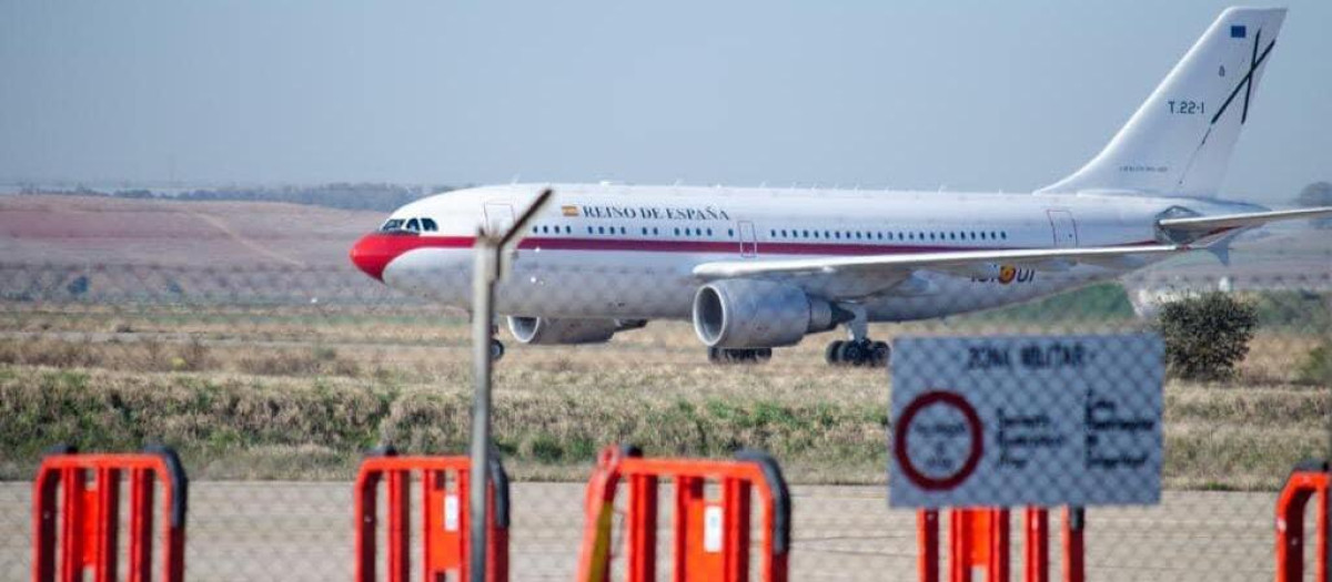 El avión usado por Sánchez