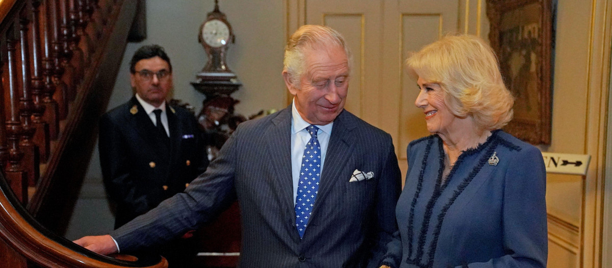 King Charles III and Camilla Queen Consort attendin second anniversary of The Reading Room, London, UK - 23 Feb 2023