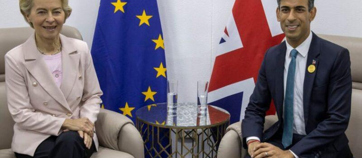 Ursula von Der Leyen y Rishi Sunak