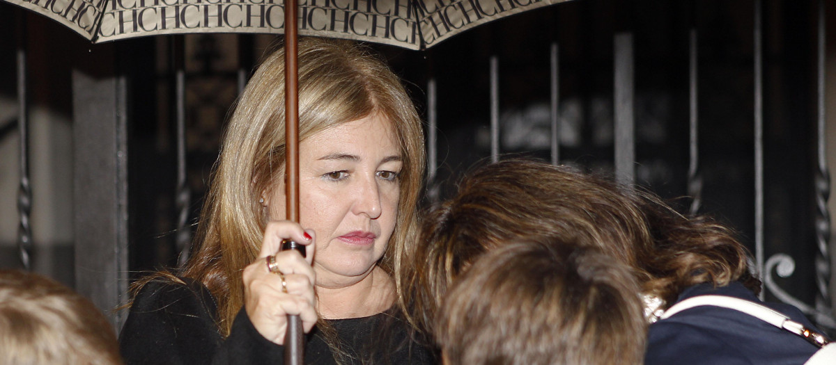 Laura Boyer Arnedo durante el funeral por Elena Arnedo en Madrid.
16/09/2015
Madrid