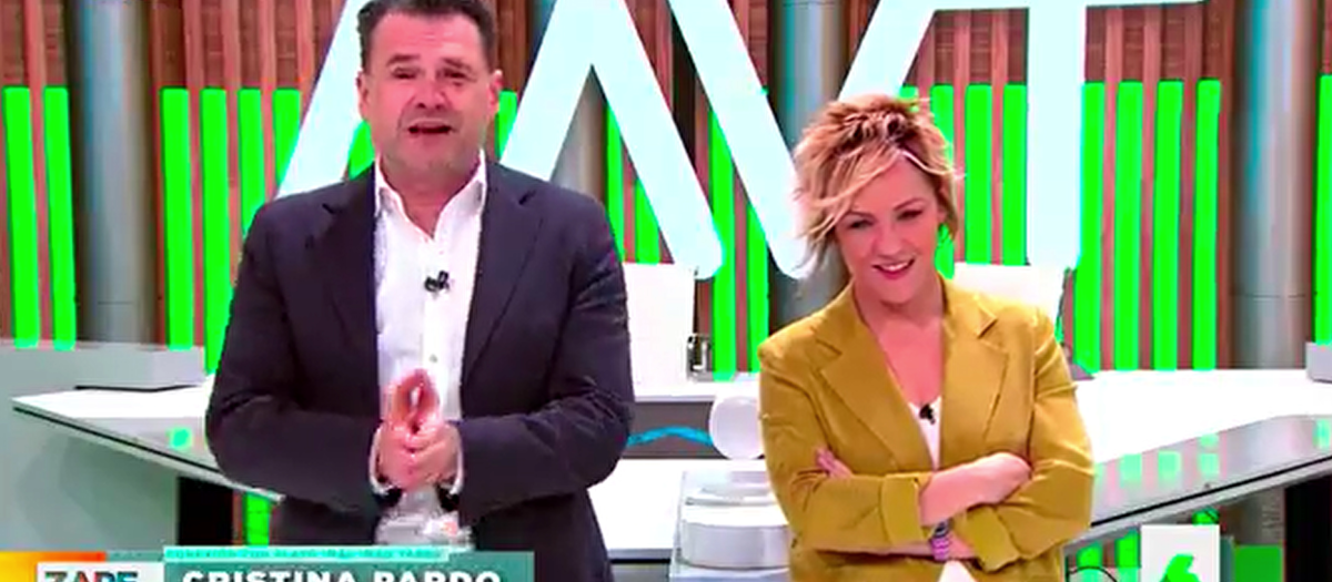 Iñaki López y Cristina Pardo en Más Vale Tarde