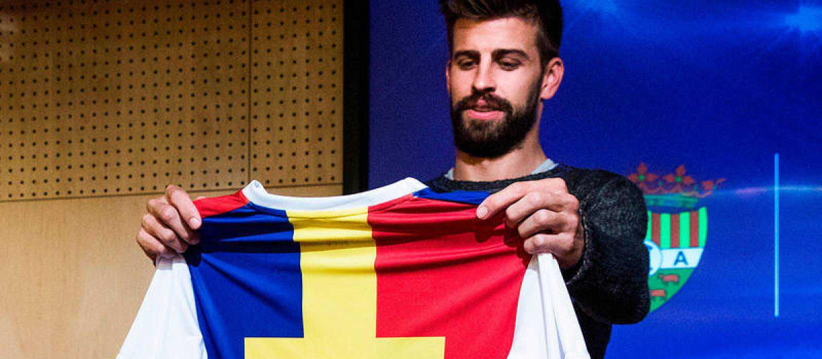 Piqué, con la camiseta del Andorra, en una imagen de archivo