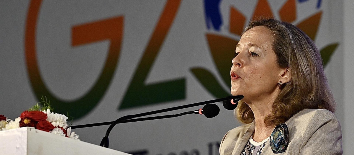 La ministra de Asuntos Económicos, Nadia Calviño.