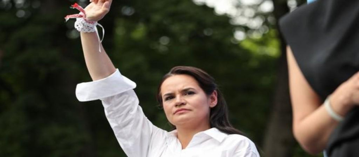 Svetlana Tijanóvskaya, la candidata bielorrusa condenada en rebeldía