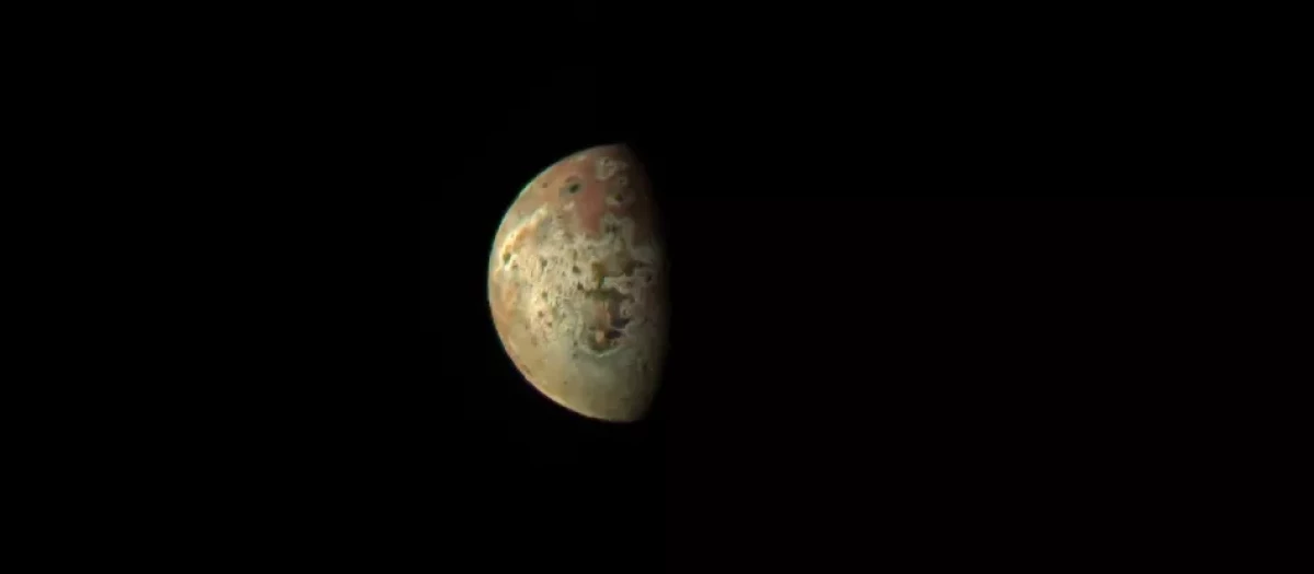 La luna joviana Io, captada por la sonda Juno el pasado 1 de marzo