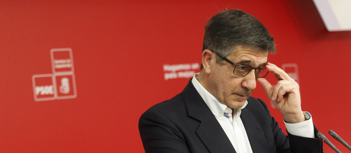 El portavoz de PSOE en el Congreso de los Diputados, Patxi López