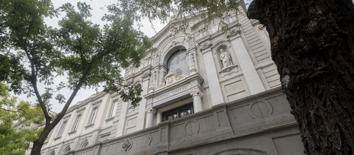 Fachada del Tribunal Supremo en Madrid.