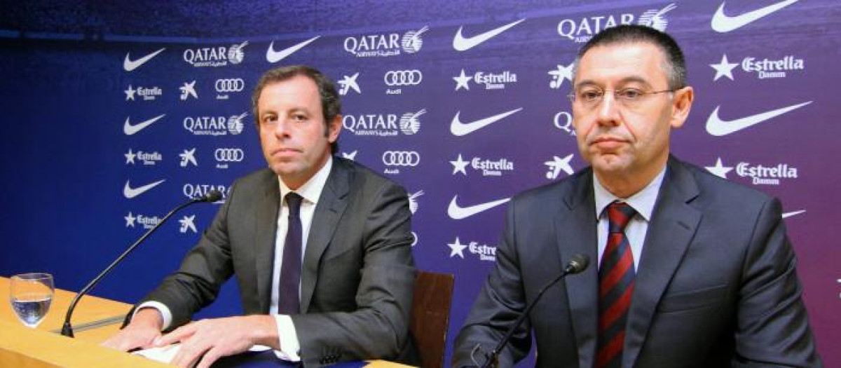 Sandro Rosell y Josep María Bartomeu, ambos denunciados por la Fiscalía