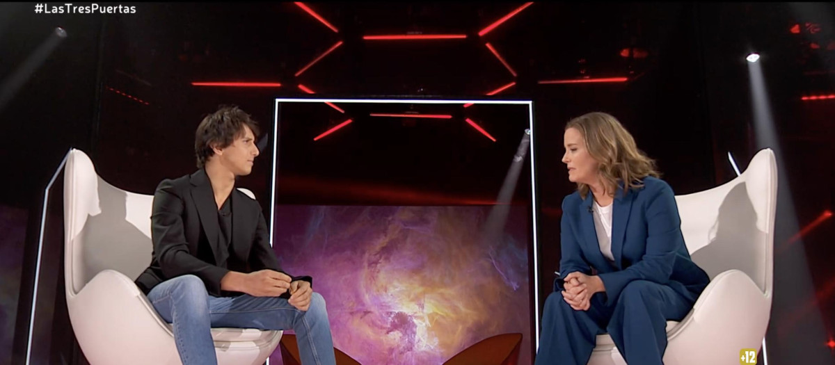 Roca Rey y María Casado, durante la entrevista del pasado miércoles