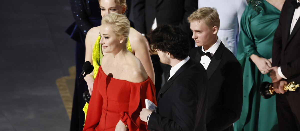 Yulia Navalnaya, mujer del opositor ruso Alexei Navalny, en la gala de los Oscar