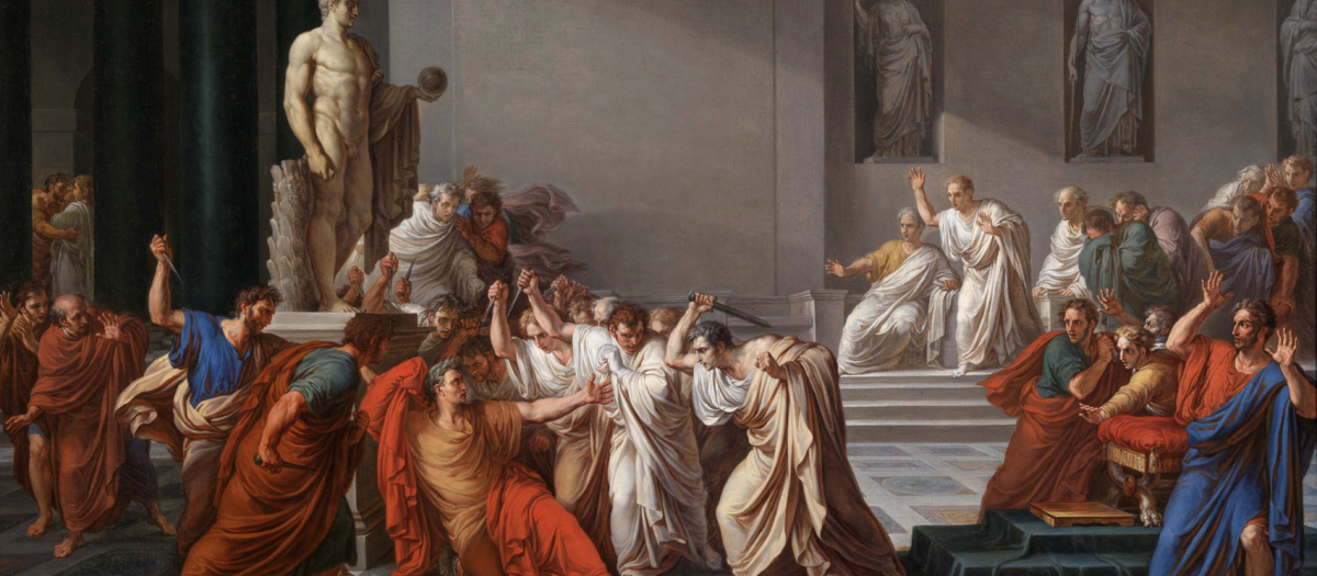 'La muerte de César' (1804) de Vincenzo Camuzzini