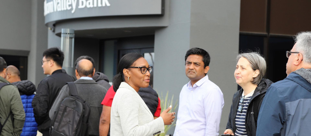 La sede central del banco tras la toma de posesión por parte del Gobierno.