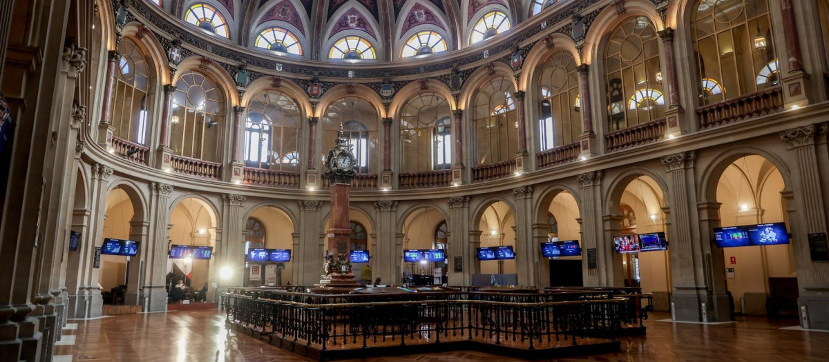 Vista general del Palacio de la Bolsa, en Madrid.