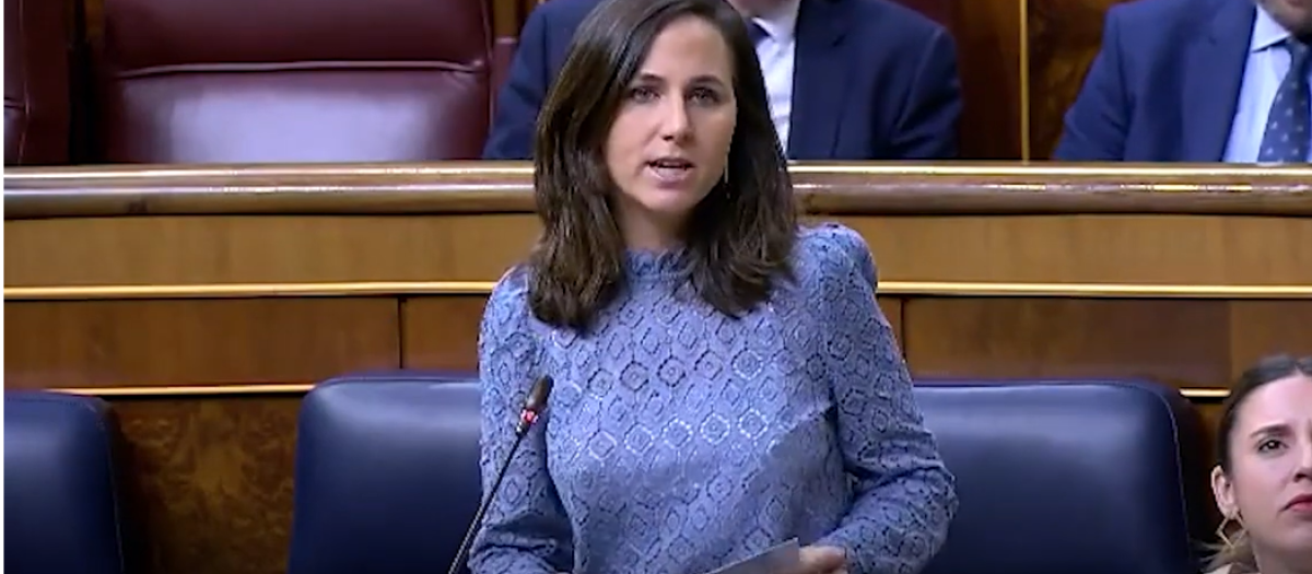 Belarra en la sesión de este miércoles