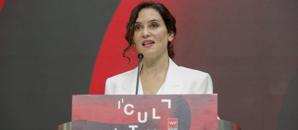 La presidenta de la Comunidad de Madrid, Isabel Díaz Ayuso