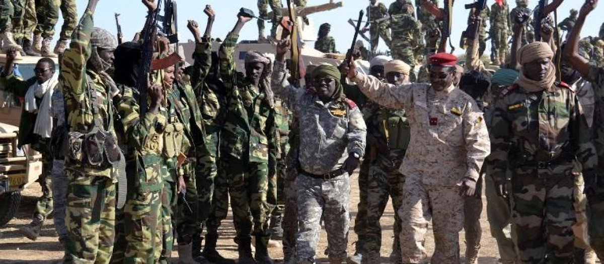 Combatientes del grupo terrorista Boko Haram en Nigeria